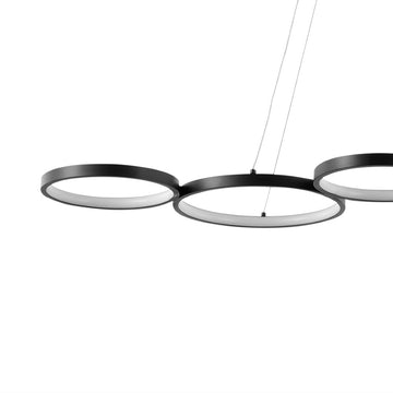 Roman 40.75" Bohemian Coastal Iron Linear Integrated LED Pendant - JONATHAN Y